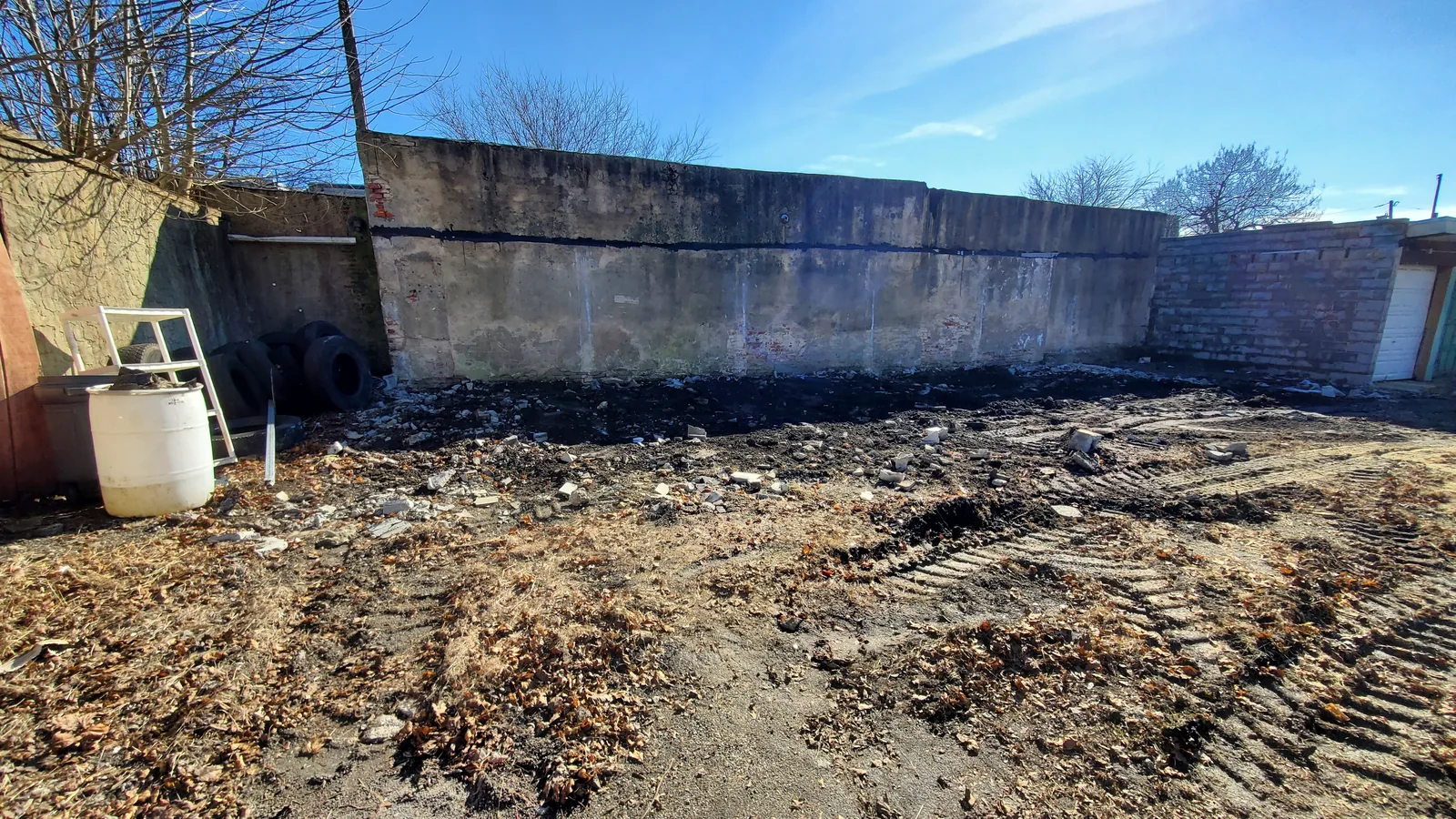 2030 Cemetery Ave during renovation, photo 1